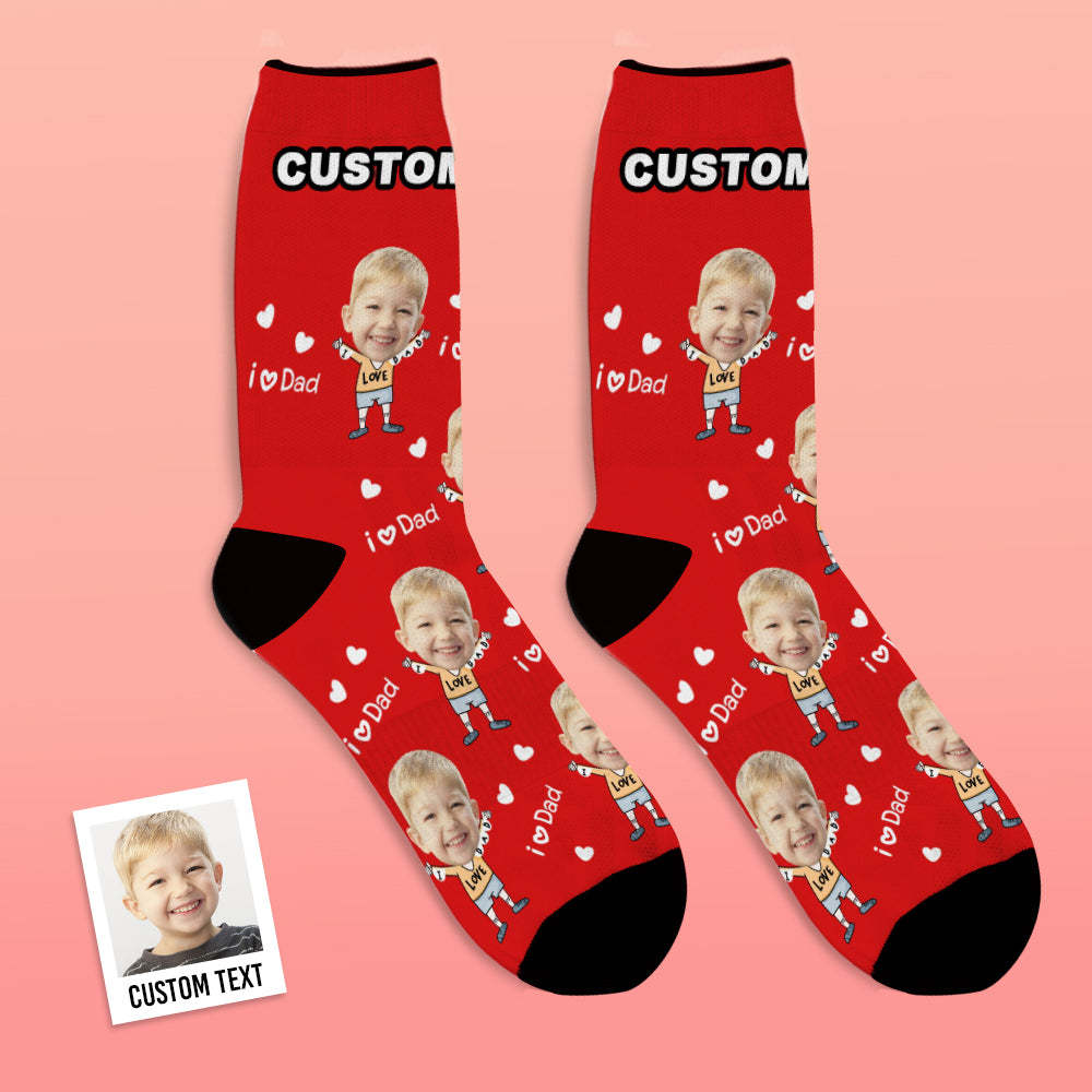 Custom Face Socks to The Dearest Dad Best Gifts - MyFaceBoxerUK