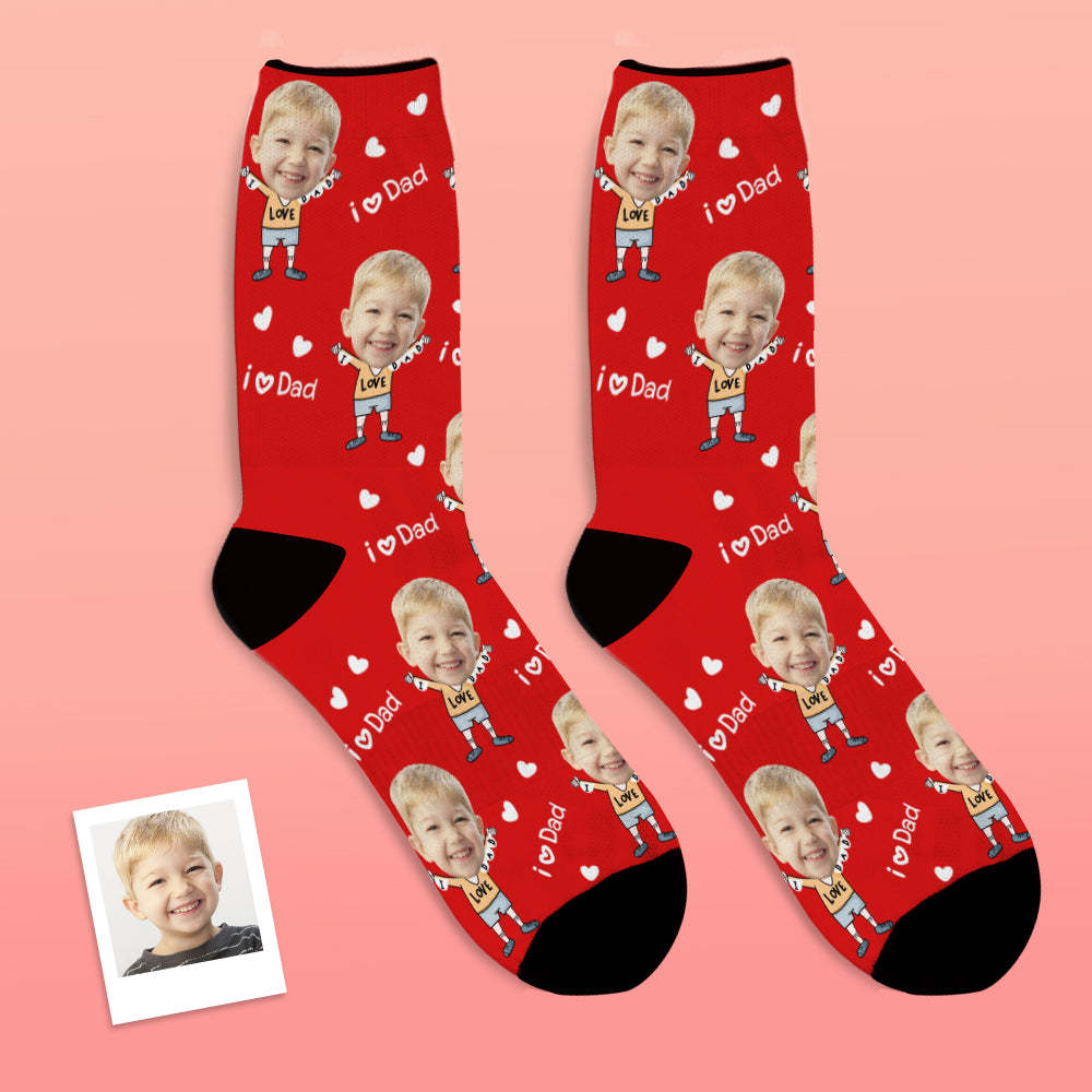 Custom Face Socks to The Dearest Dad Best Gifts - MyFaceBoxerUK