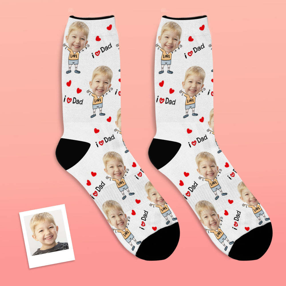 Custom Face Socks to The Dearest Dad Best Gifts - MyFaceBoxerUK