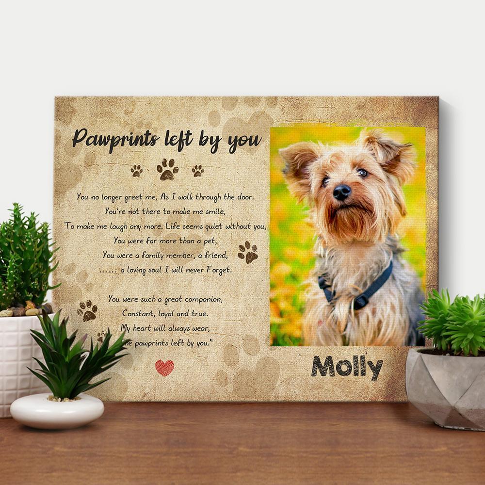 Now Forever in My Heart Dog Cat Pet Memorial Gift Photo Frame - MyFaceBoxerUK