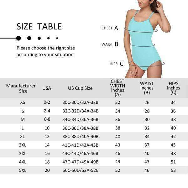 Custom Face Swimwear Women's Photo Slip One Piece Swimsuit - American Flag - MyFaceBoxerUK