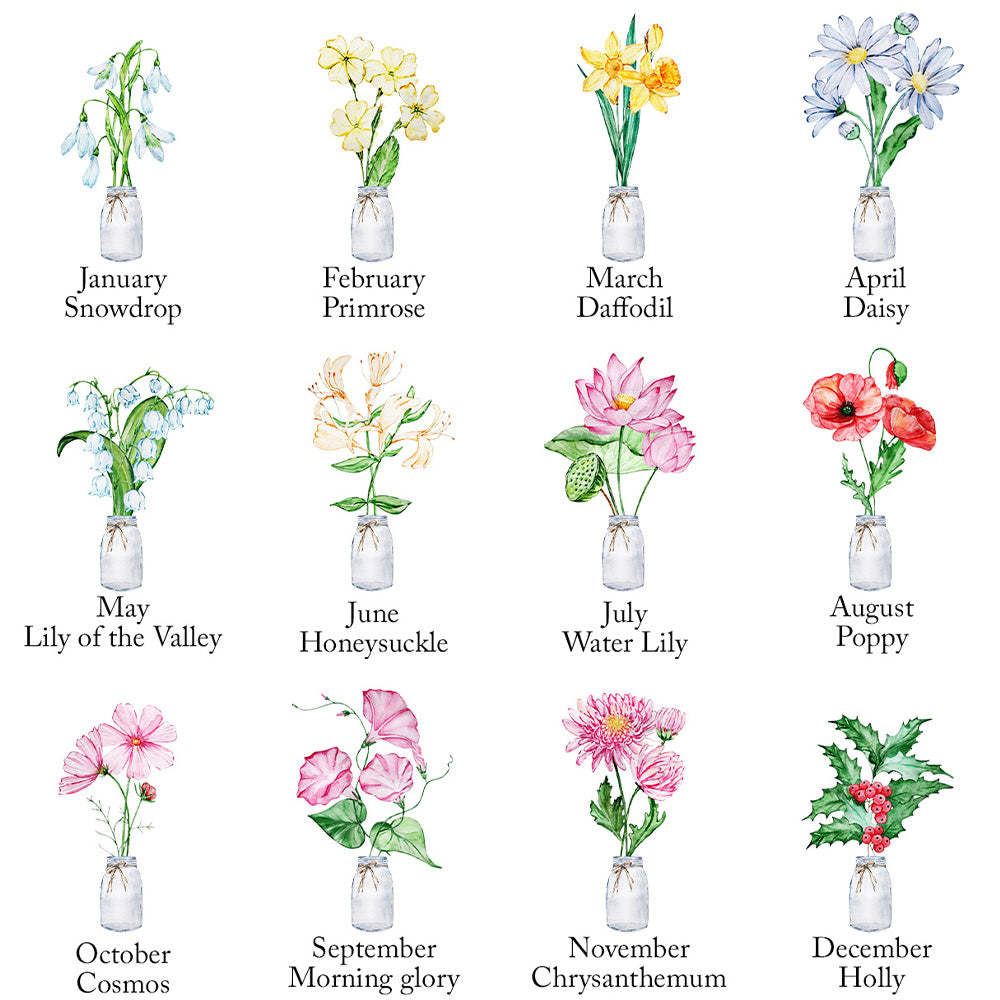 Custom Birth Flower Pillow Where Things Are Grown With Love Throw Pillow Gifts For Her - MyFaceBoxerUK