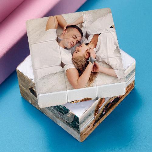 Personalised Multiphoto Rubic's Cube Christmas Gifts For Her