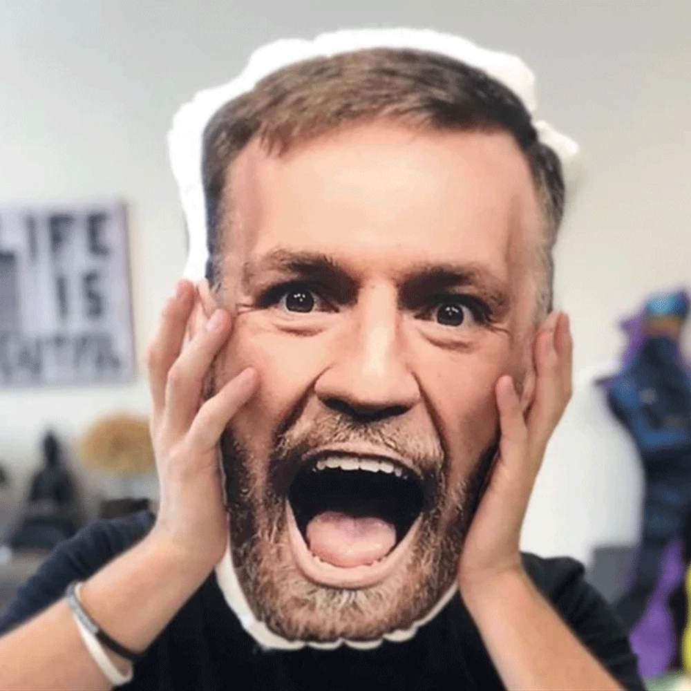 Custom Photo Face Pillow 3D Portrait Pillow-bigmouth - MyFaceBoxerUK
