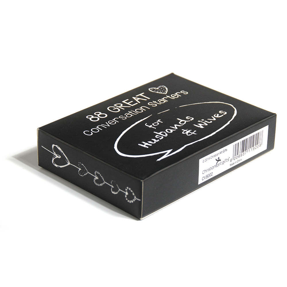 88 Great Conversation Starters Card Box for Husbands and Wives Romantic Card Game for Married Couples - MyFaceBoxerUK