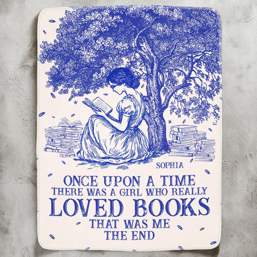 Once Upon A Time Chinoiserie Toile De Jouy - Personalized Blanket - MyfaceboxerUK