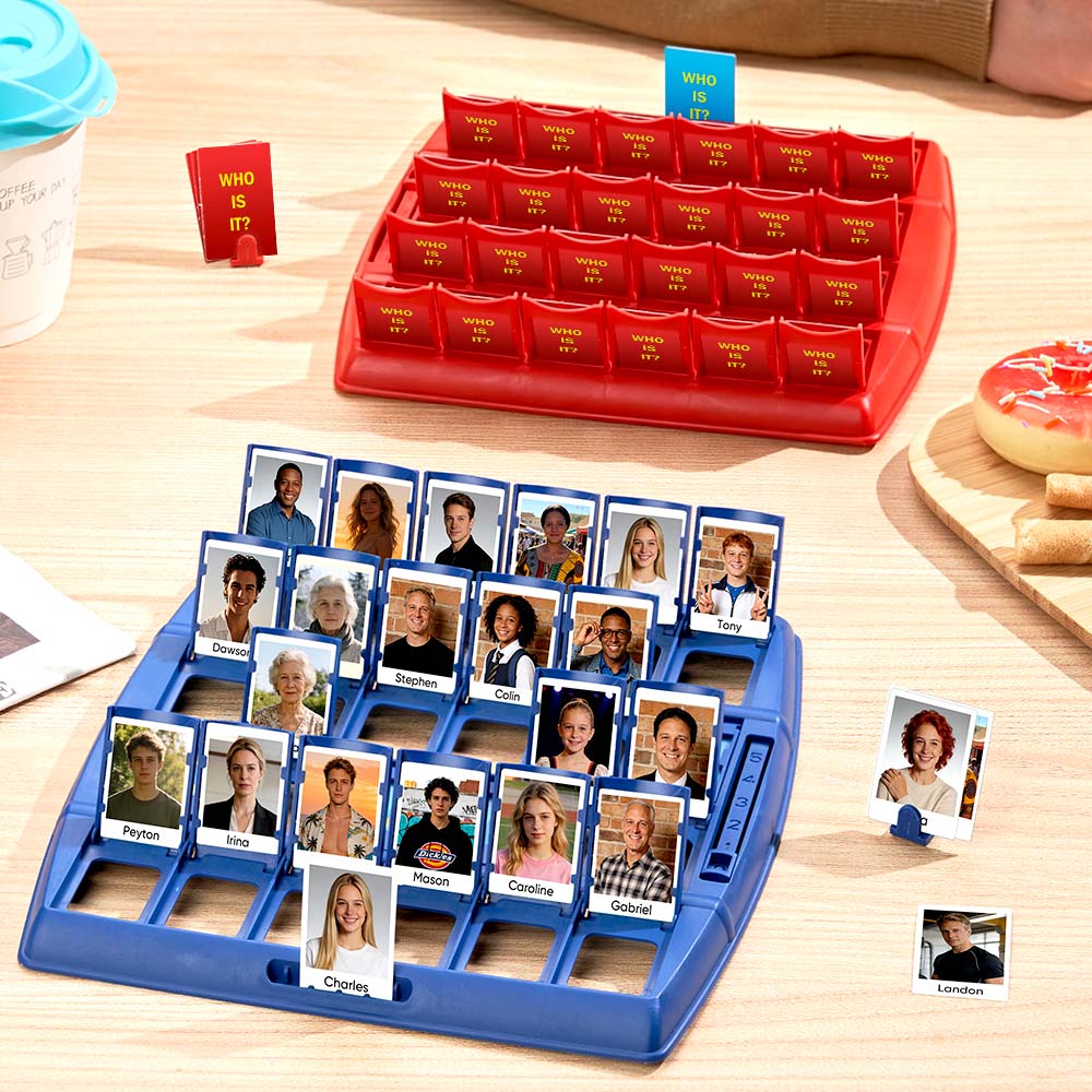 Custom Guess Who Game: Personalised Family Fun Board Game Gift for Her