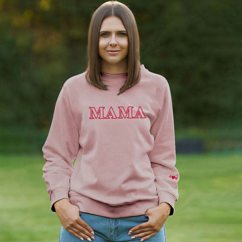 Custom Engraved Round Neck Sweater Creative Embroidery Fashion Gifts - MyFaceBoxerUK