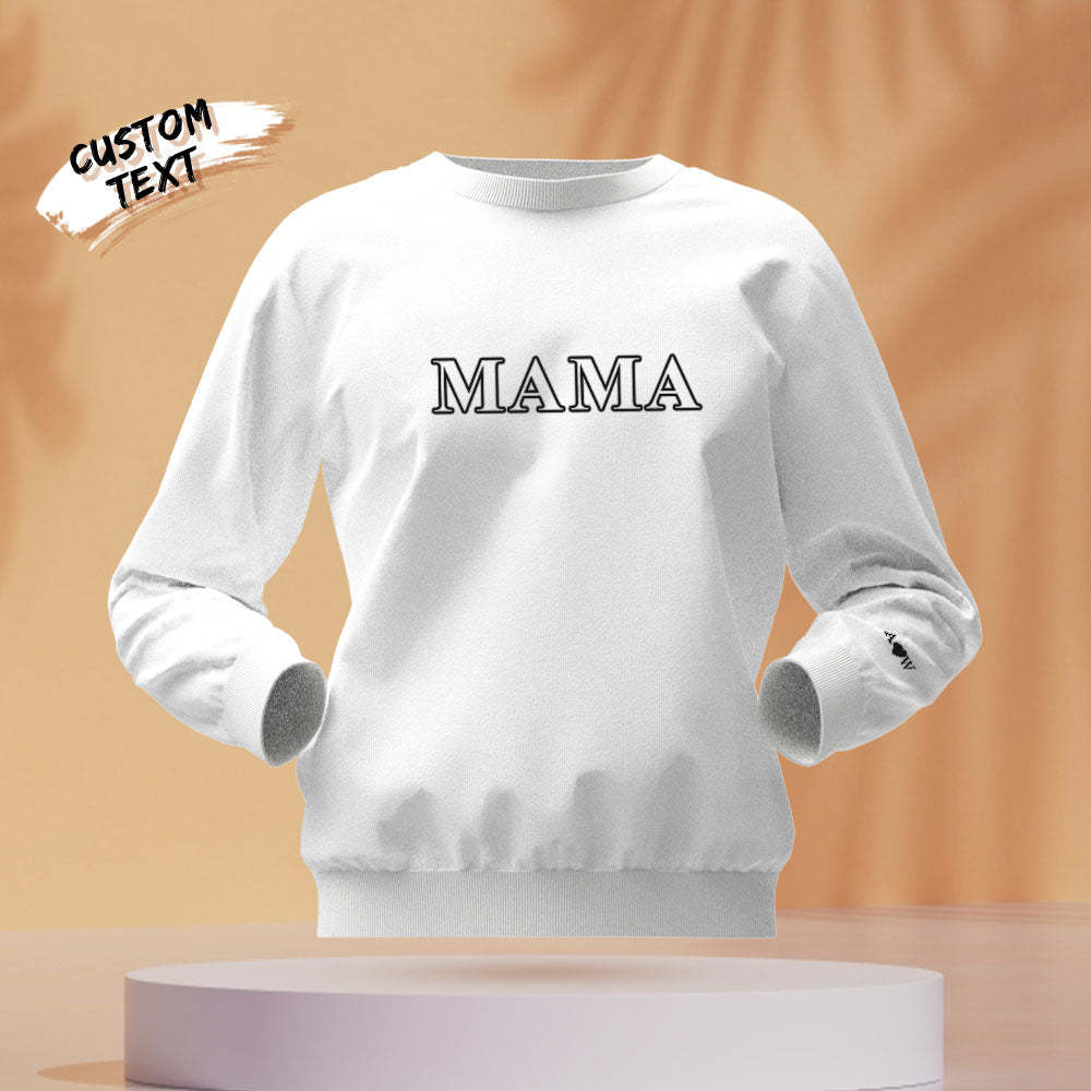Custom Engraved Round Neck Sweater Creative Embroidery Fashion Gifts - MyFaceBoxerUK