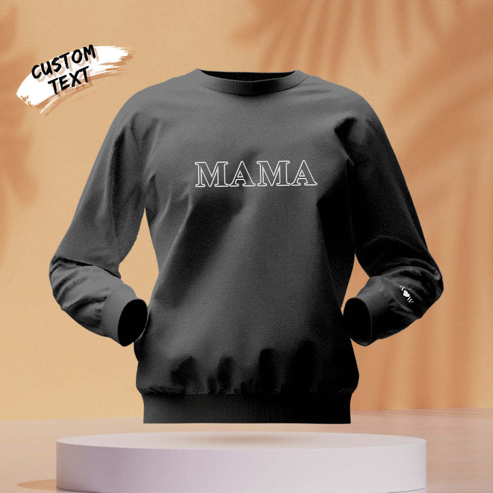 Custom Engraved Round Neck Sweater Creative Embroidery Fashion Gifts - MyFaceBoxerUK