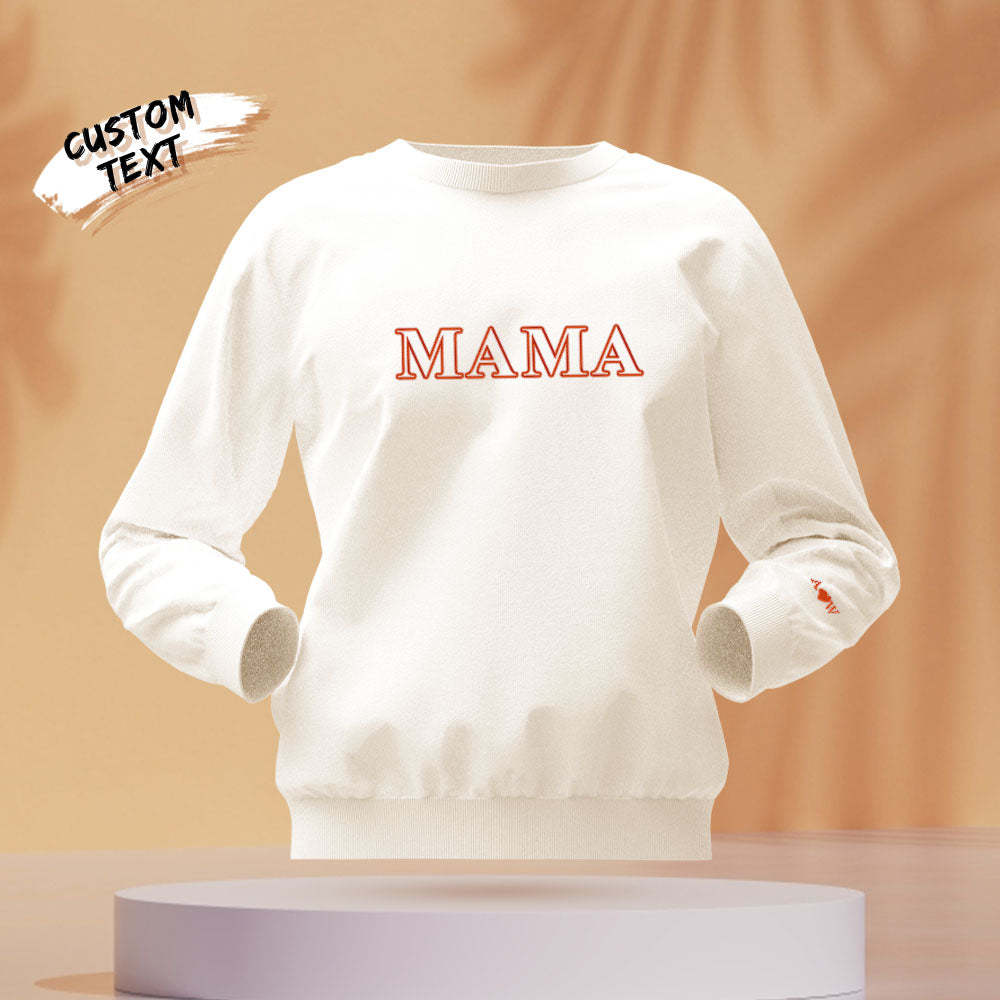 Custom Engraved Round Neck Sweater Creative Embroidery Fashion Gifts - MyFaceBoxerUK