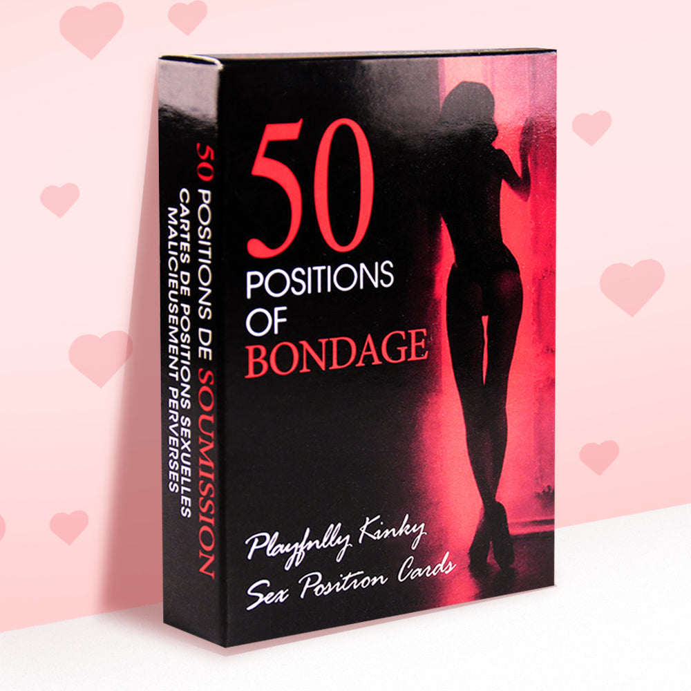 50 Positions of Bondage Adult Couples Game Cards Date Night Cards Gift for Couple