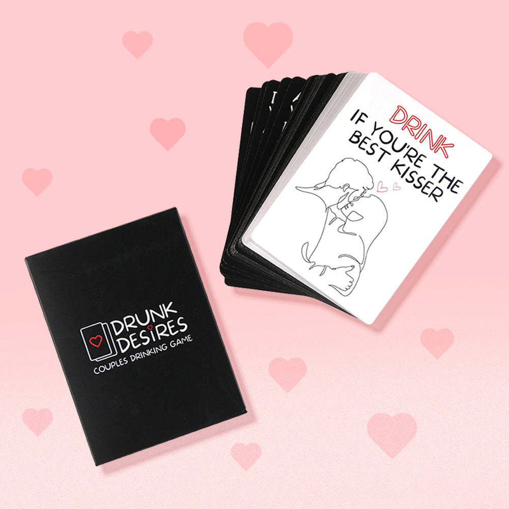 Drunk Desires Adult Couples Game Cards Date Night Cards Gift for Couple - MyFaceBoxerUK