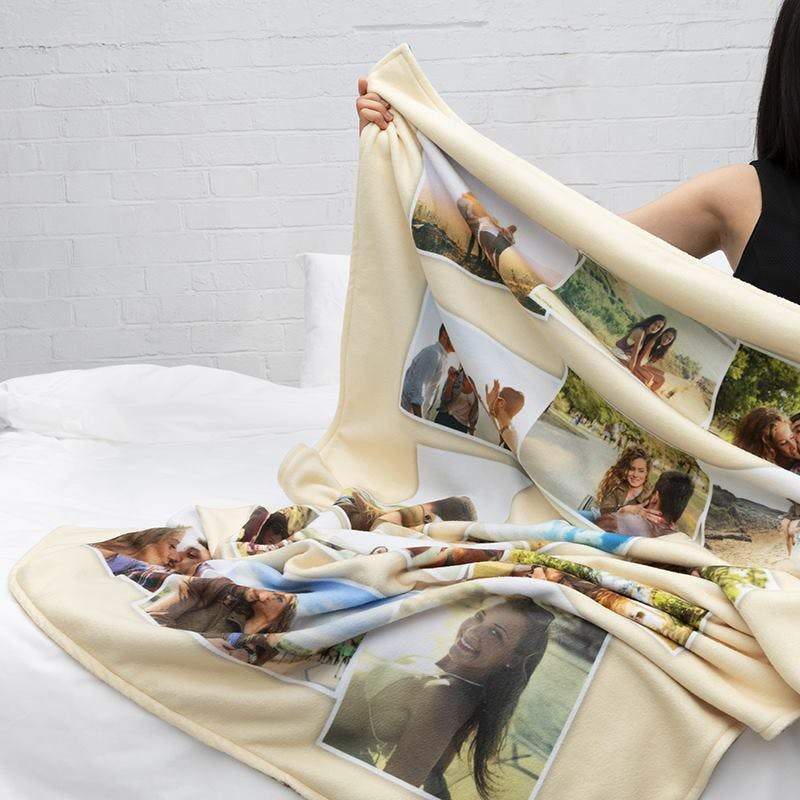 Family Love Custom Fleece Photo Blanket - For Mom - MyFaceBoxerUK