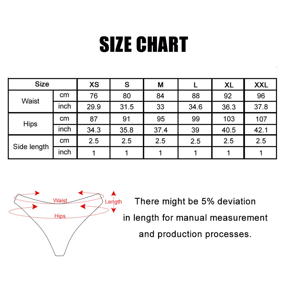 Custom Photo and Name Women Panties Personalized Heart Picture Thongs Underwear Gift For Her	 - MyFaceBoxerUK