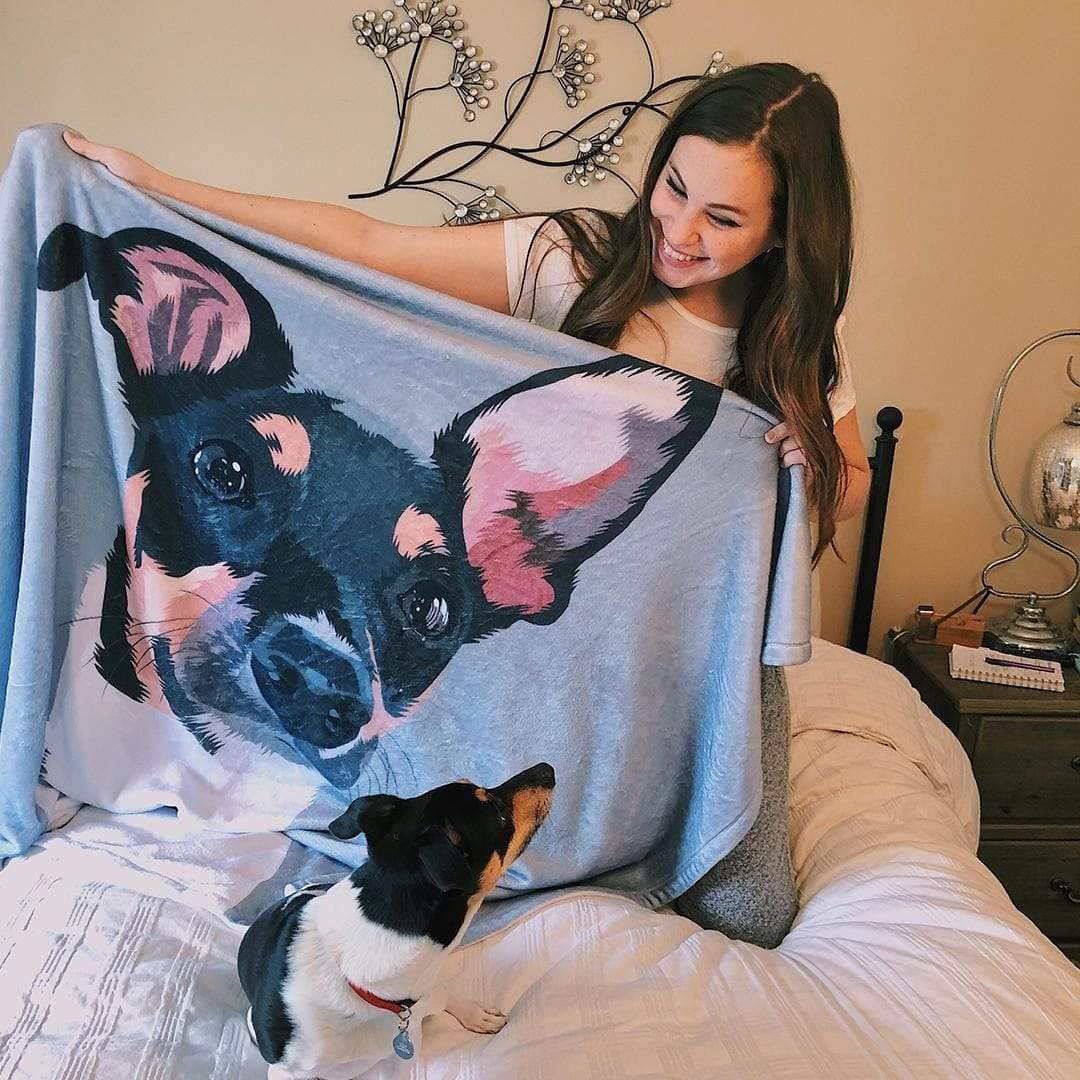 Custom Dog Blanket Pet Blanket Custom Pet Blanket - MyFaceBoxerUK