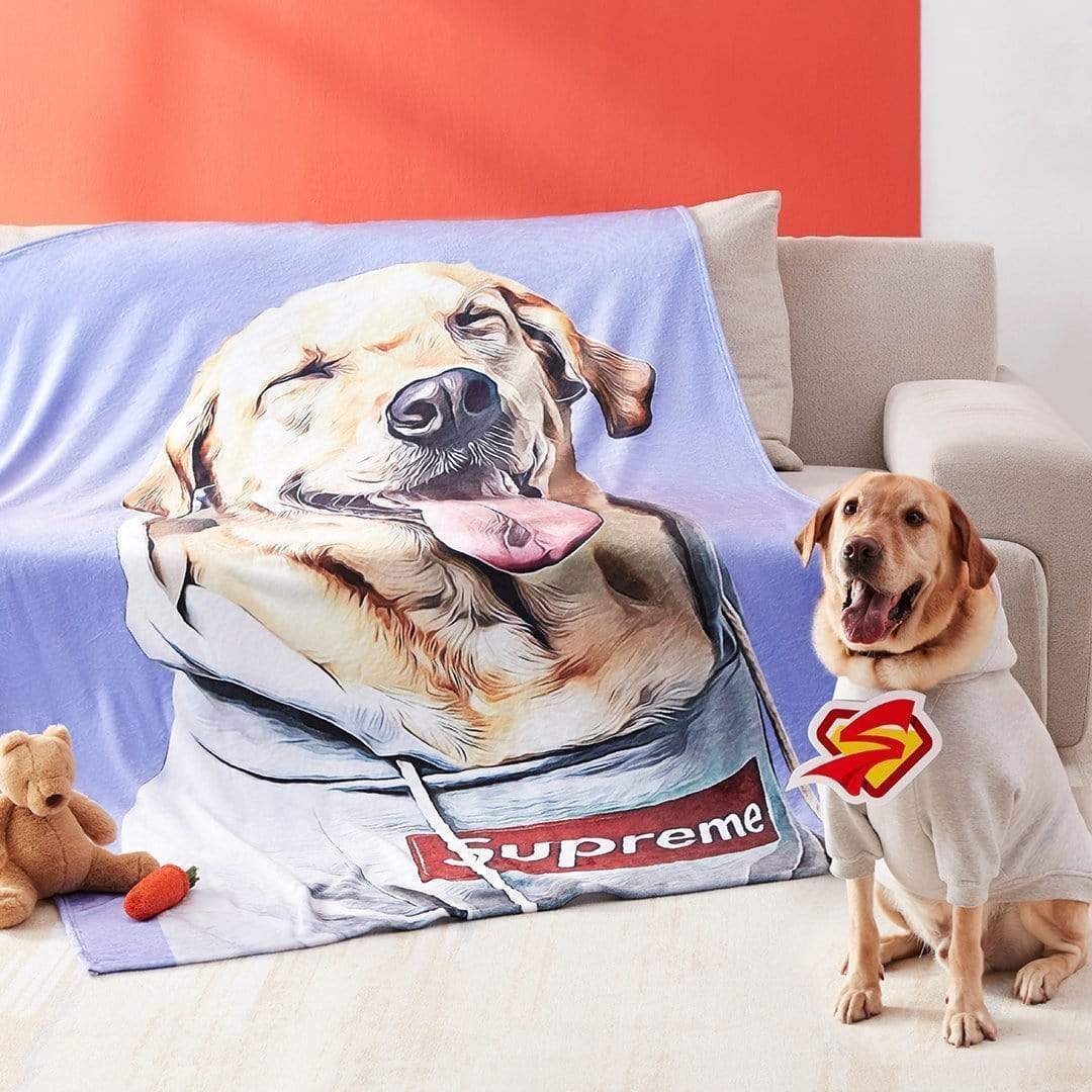 Custom Dog Blanket Pet Blanket Custom Pet Blanket - MyFaceBoxerUK