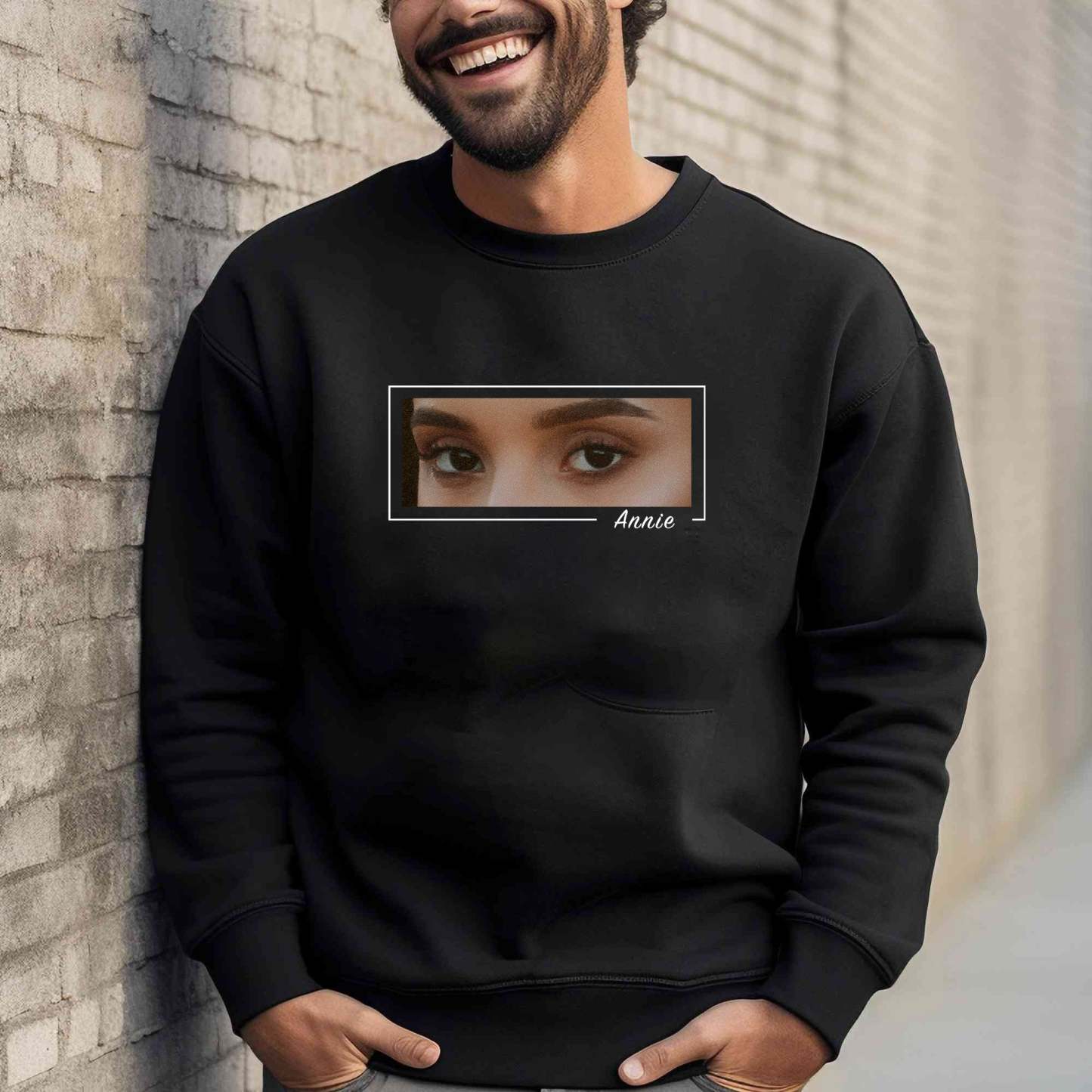 Unique Custom Eyes Tee Loved One's Eyes Shirt Personalized Eyes Artwork Tee Unique Eyes Sketch Art from Photo Gift for Your Love - MyfaceboxerUK