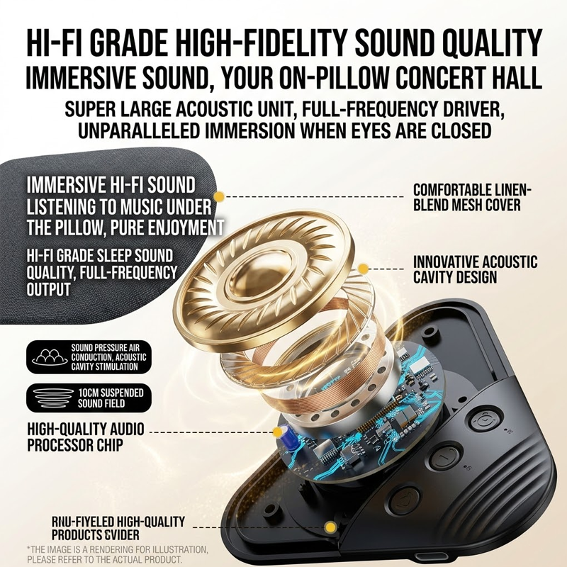 2026 New Sleep Pillow Speaker, Bluetooth Pillow Speaker Custom Birth Flower for Mum Ultra-Thin Stereo Bass with Timer and White Noise Sleep Aid Function, Sleep Headphones for Adult