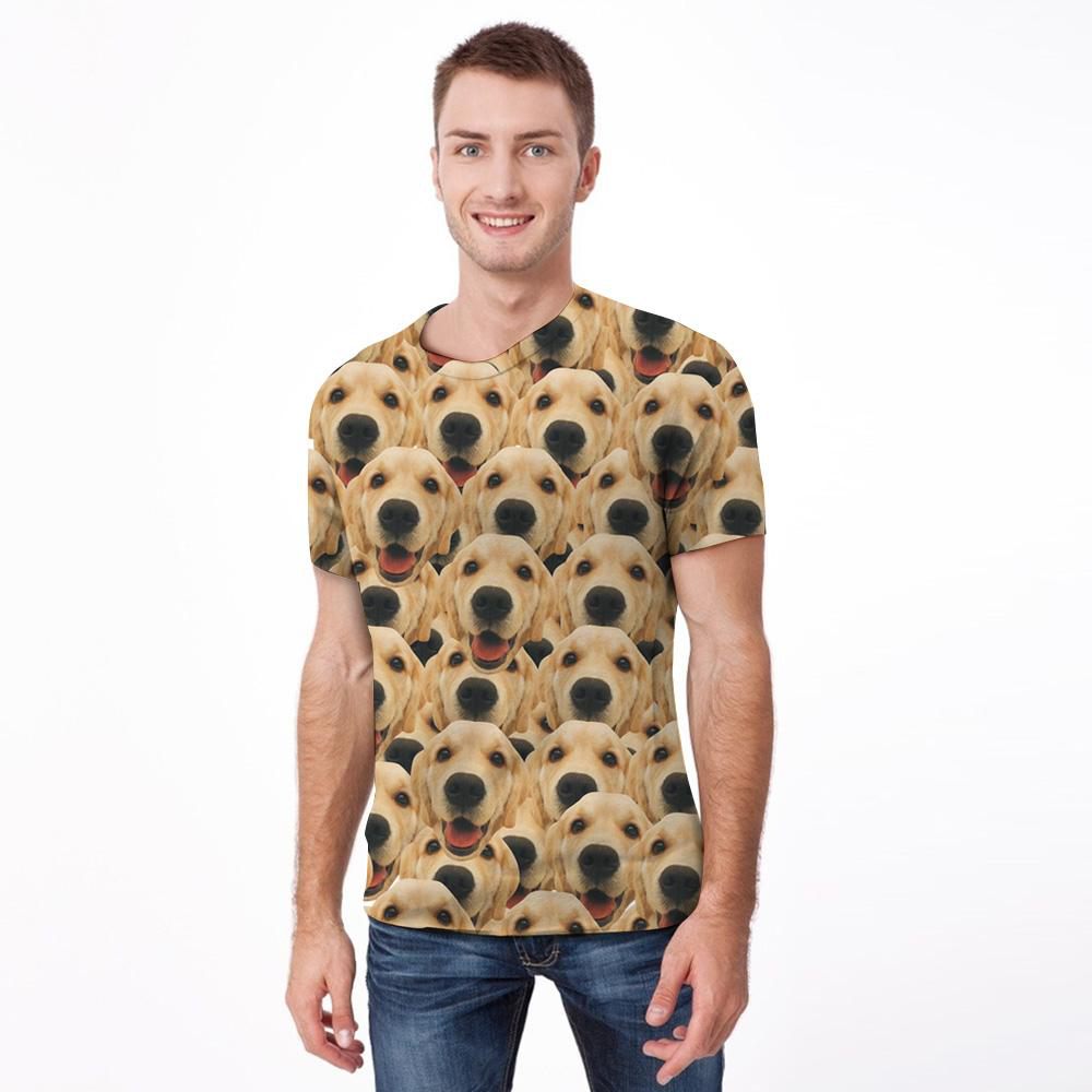Custom Pet Face Photo T-shirt - MyFaceBoxerUK
