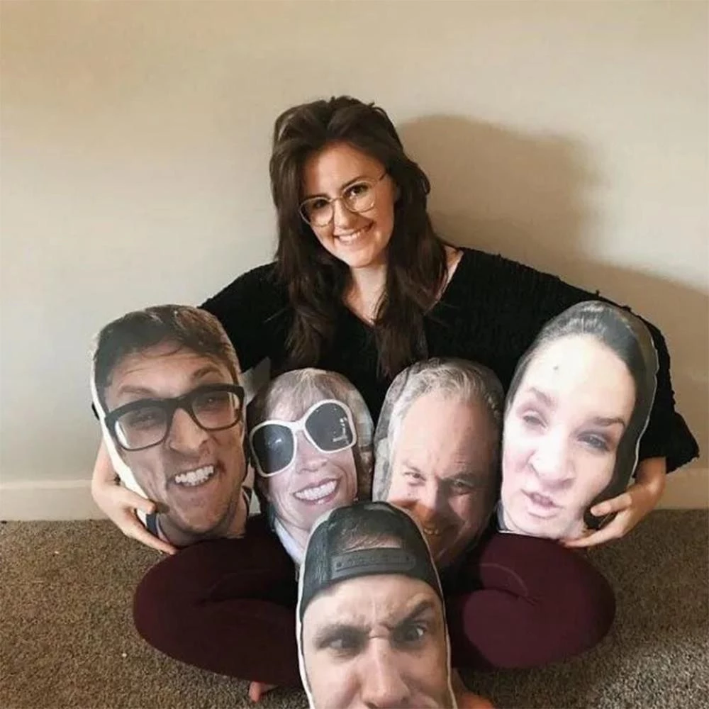 Custom Photo Face Pillow 3D Portrait Pillow-bigmouth - MyFaceBoxerUK