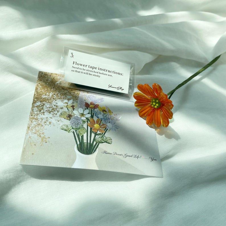 Glass Birth Month Flower, Birth Flower Gift Birthday flower Floral Handmade Glass Flowers, Women Birthday Commemorative Gifts - MyFaceBoxerUK