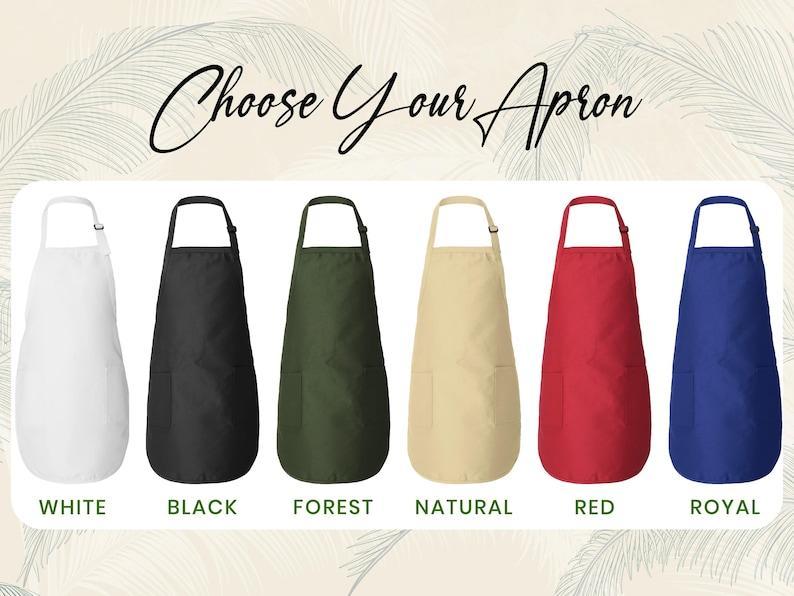 Personalized Floral Apron for Women Custom Aprons Chef Gifts Grilling Apron Baking Gift, Mom, Daughter - MyFaceBoxerUK