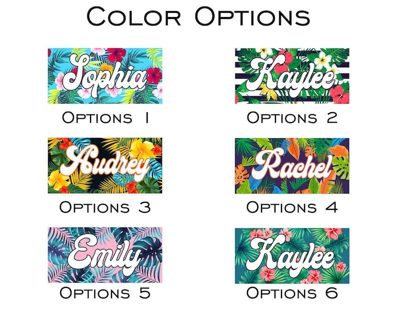 Hawaiian Style Custom Beach Towel, Personalized Beach Towel, Personalized Name Bath Towel, Custom Pool Towel, Summer Vacation Gifts
