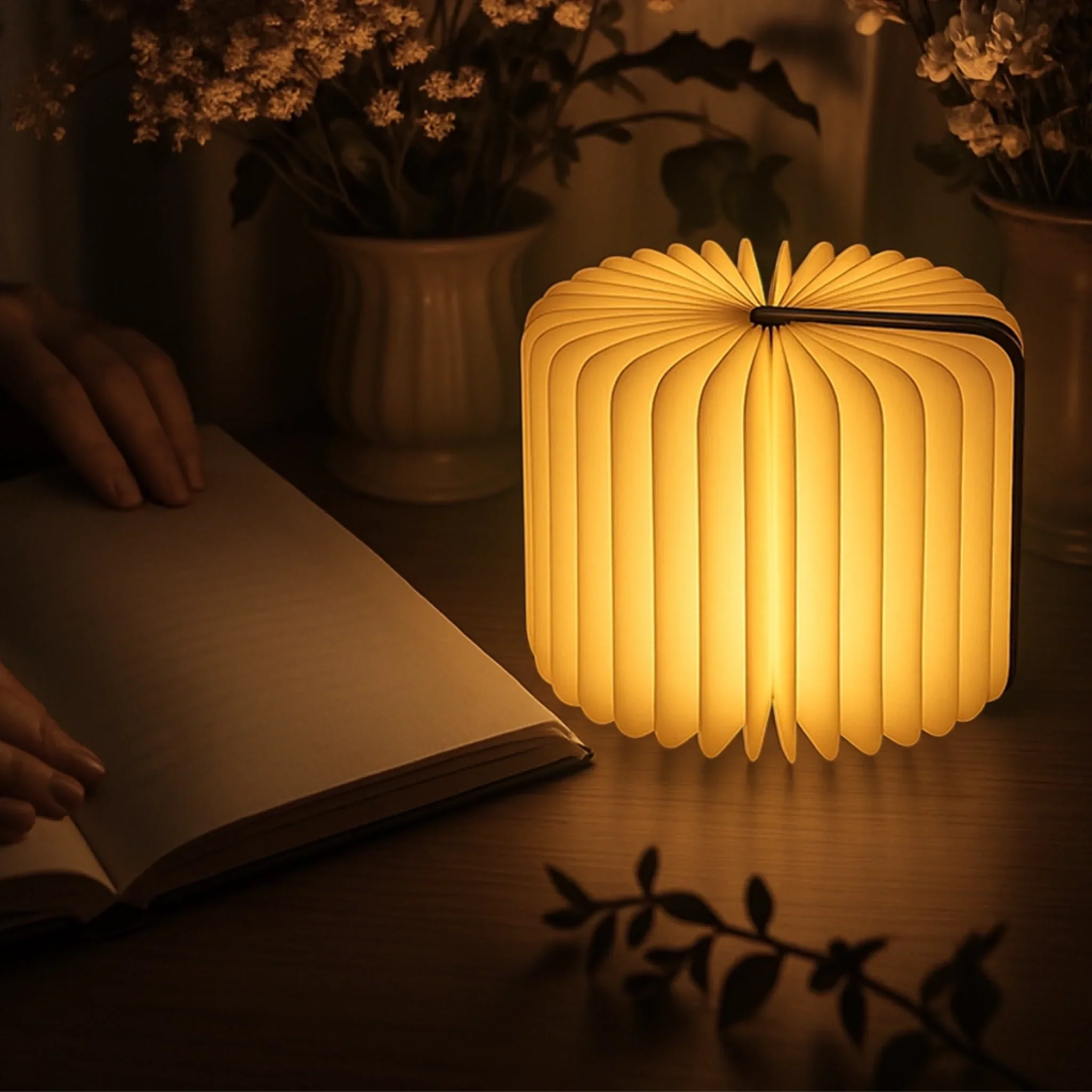 Custom Foldable LED Magic Book Lamp - Personalized Bookish Gifts For Book Lovers, Bookworms, Readers - Light Up Your Own Little Bookstore - MyfaceboxerUK