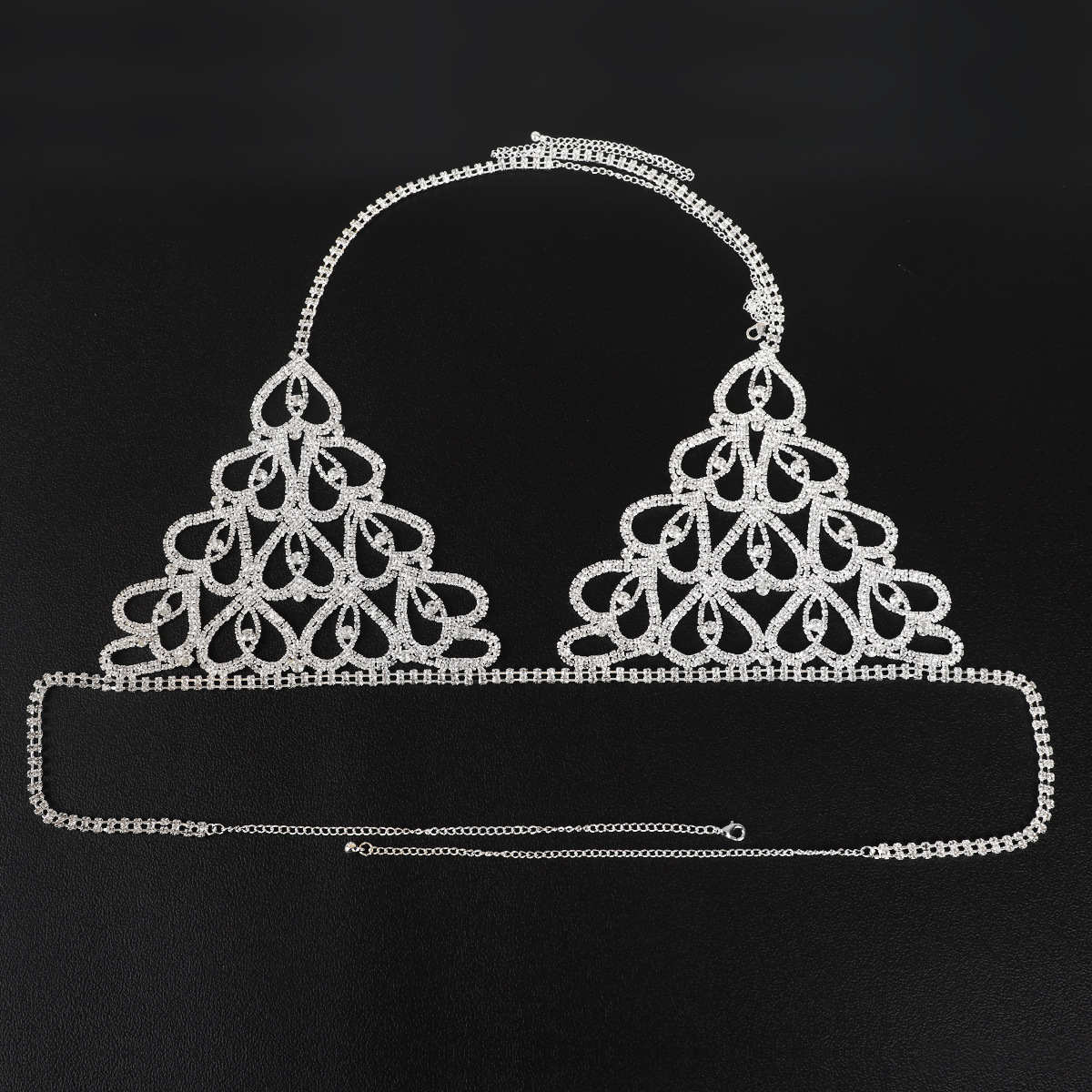 Sexy Rhinestone Lingerie Set, Luxury Bikini Body Chain, Valentine’s Jewelry Gift for Her - MyfaceboxerUK