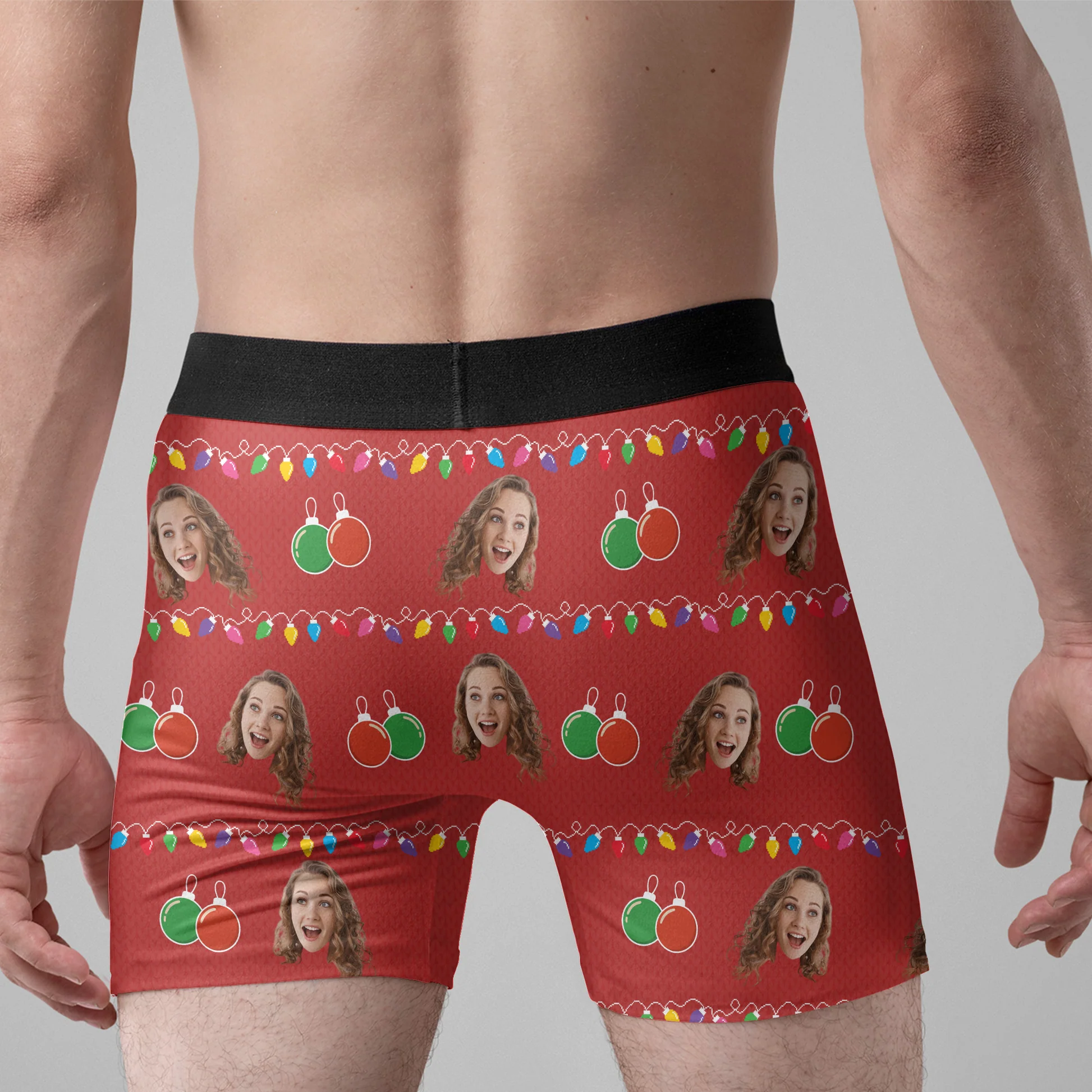 Jingle My Balls Funny Gift For Husband - Personalized Photo Men's Boxer Briefs - MyfaceboxerUK