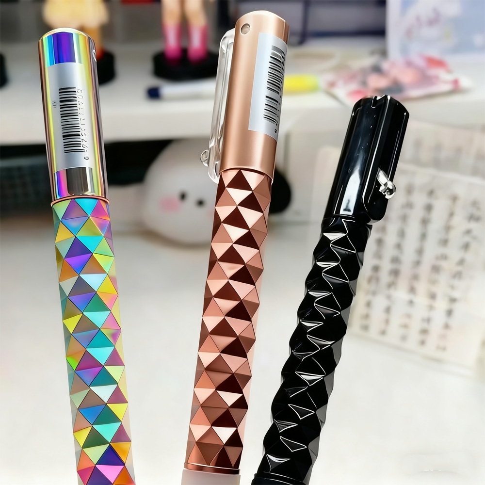 OCD geometric deformation pen decompression lozenge action neutral pen lozenge action black quick-drying niche ins jittery pop models