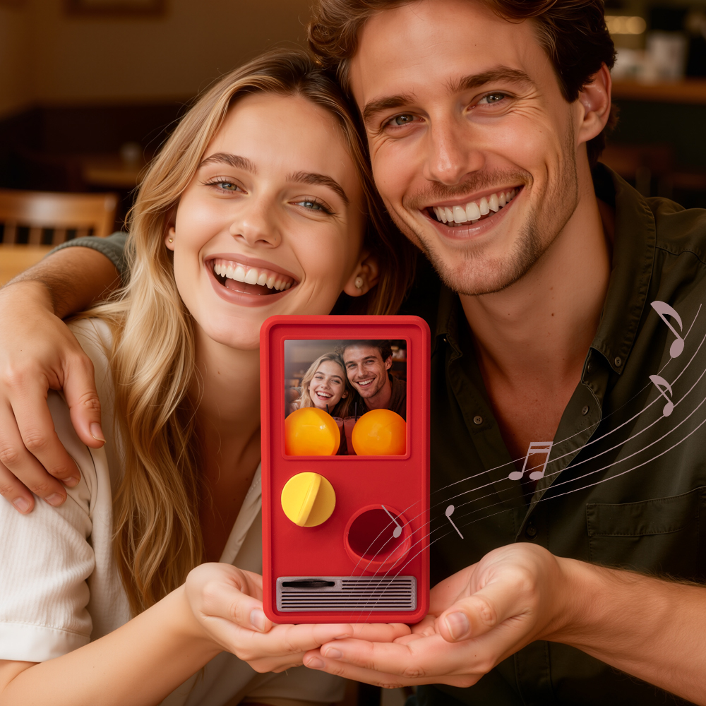 Personalized Music and Photo Music Gachapon Machine Custom Song Mini Record Box Retro Anniversary Gift