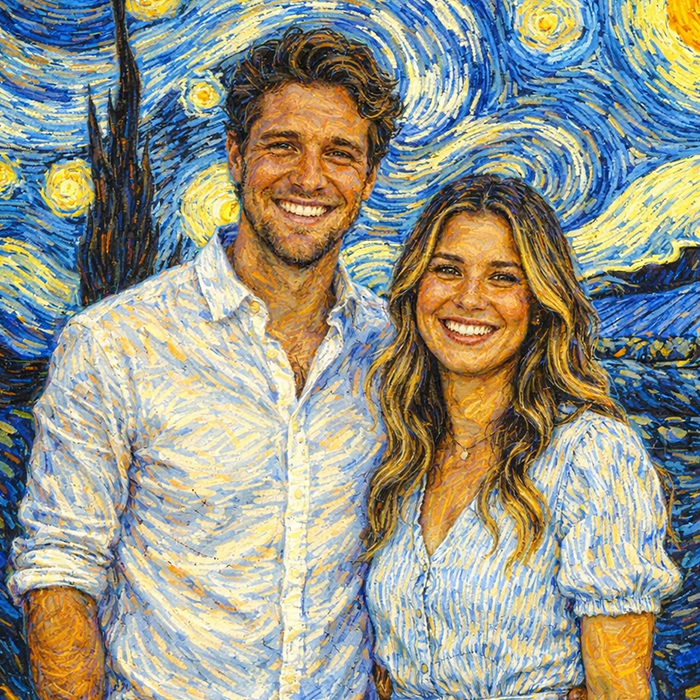 Personalized Wooden Cartoon Style Photo Keychain Customized Date Gift for Couple