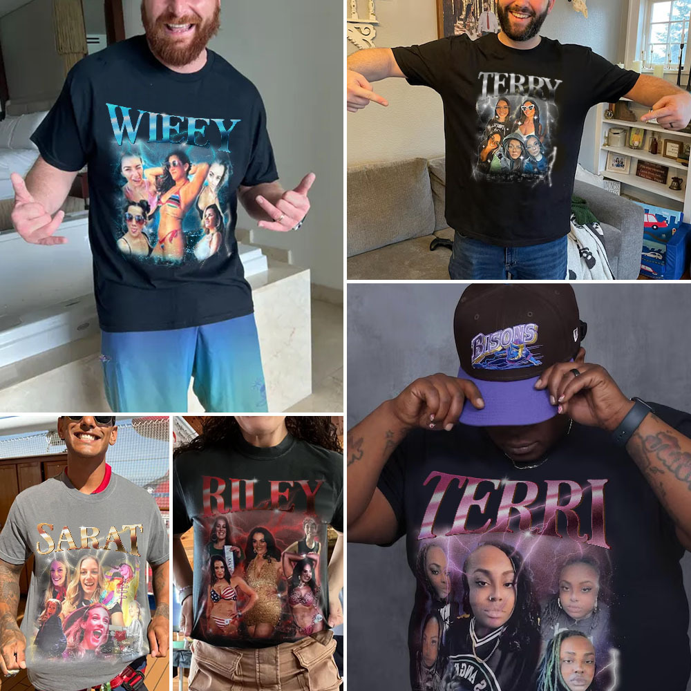 Custom Shirt Personalized Photo Vintage Tee Personalized T-shirt Custom Name T-shirt For Men - MyFaceBoxer