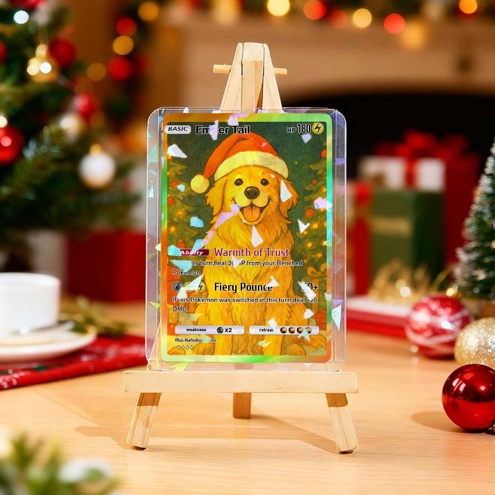 Christmas Gift Poke Card Custom Couple Poke Card Gift For Family Couple Custom Santa Present - MyFaceSocksUK