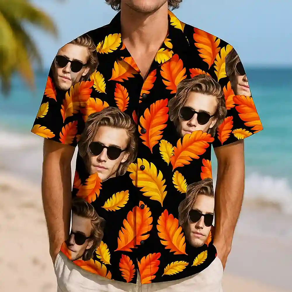 Fun & Personalized Hawaiian Shirt – Add Faces for the Ultimate Look!