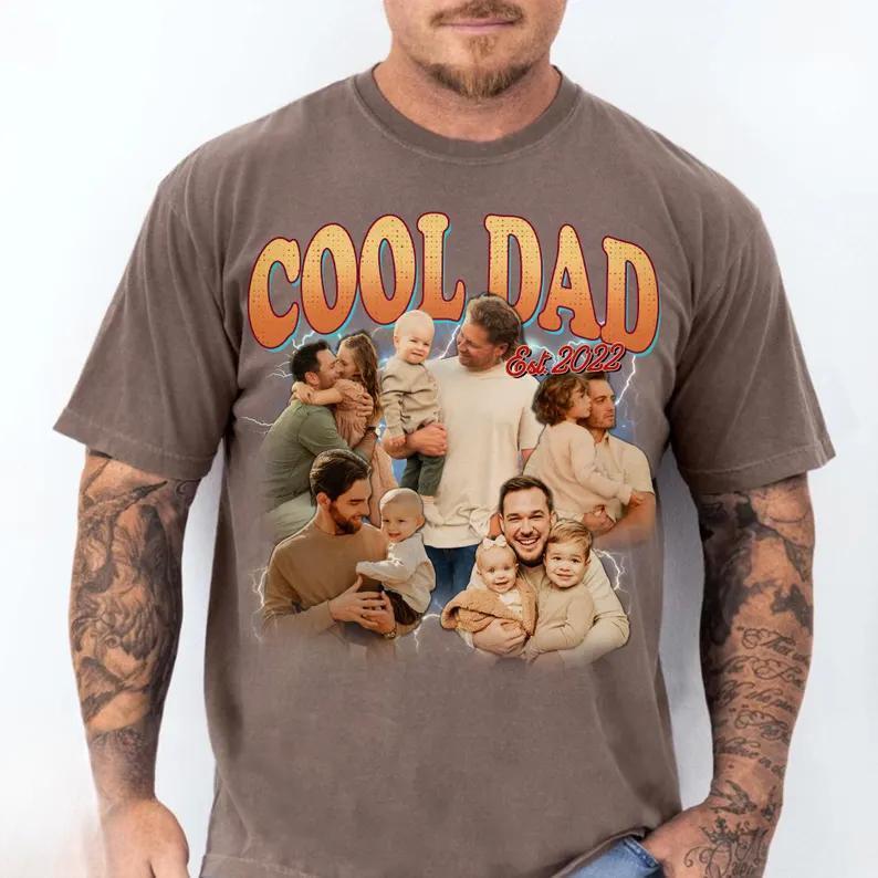 Custom Bootleg Dad Shirt Personalized Best Dad Ever Shirt Cool Dad Shirt Gift Fathers Day Gift