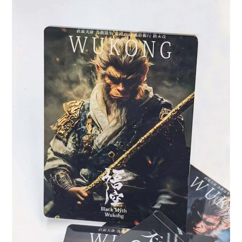 Black Myth Wukong Acrylic Commemorative Card Black Myth Series Card Gift for Friends Fans of the Black Myth - MyFaceBoxer