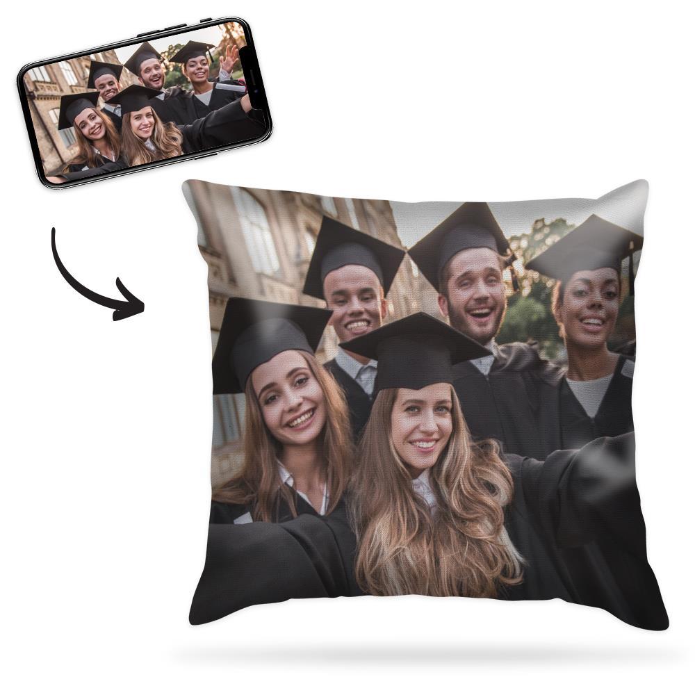 Custom Graduation Photo Throw Pillow Case	 - MyFaceBoxer