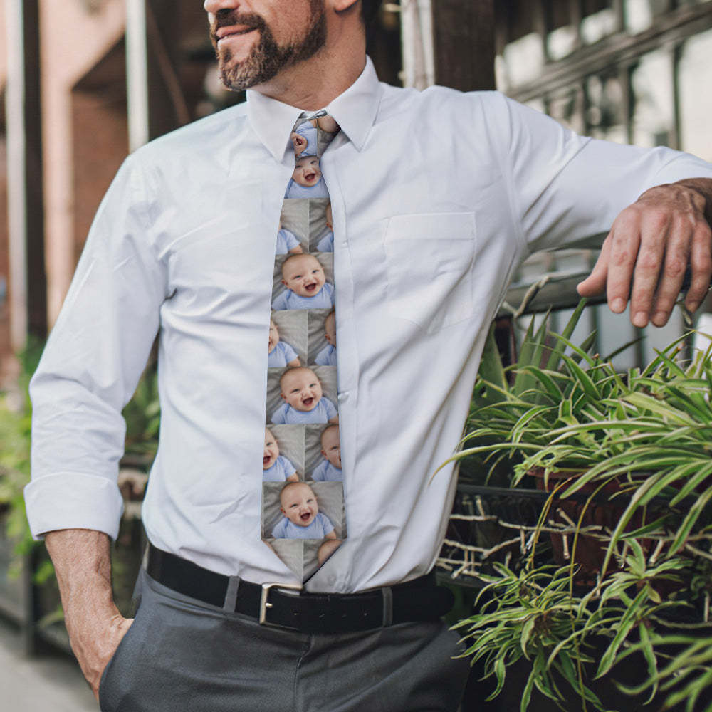 Custom Photo Face On Necktie - MyFaceBoxer