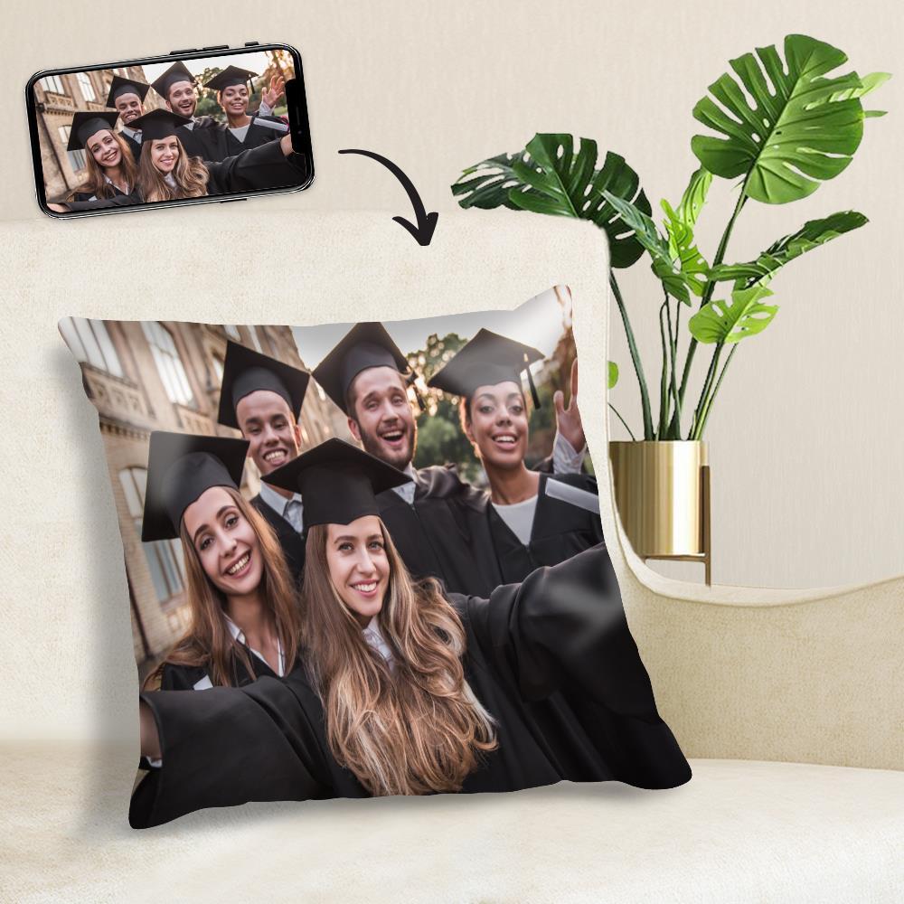Custom Graduation Photo Throw Pillow Case	 - MyFaceBoxer