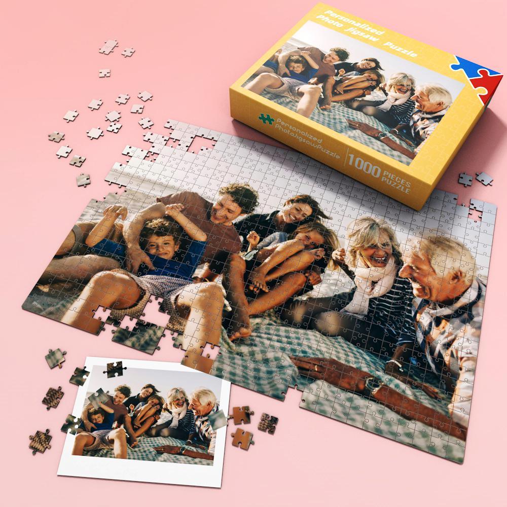 Custom Picture Jigsaw Puzzle Best Birthday Gifts For Family - MyFaceBoxer