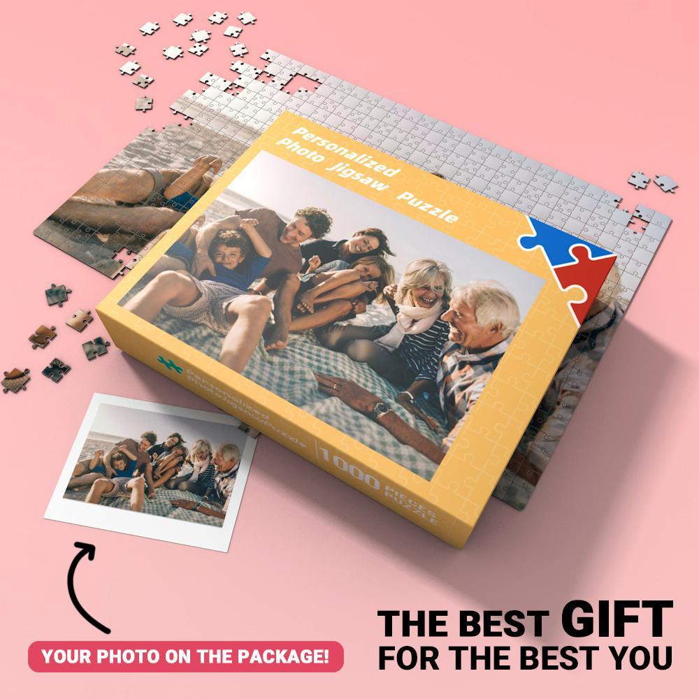 Custom Picture Jigsaw Puzzle Best Birthday Gifts For Family - MyFaceBoxer