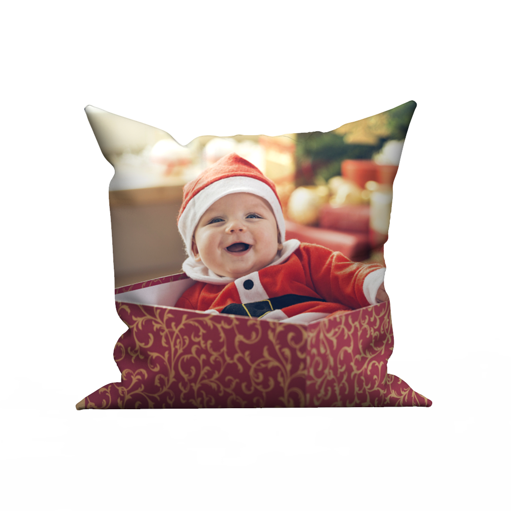 Custom Photo Throw Pillow Case - Happy Baby	 - MyFaceBoxer