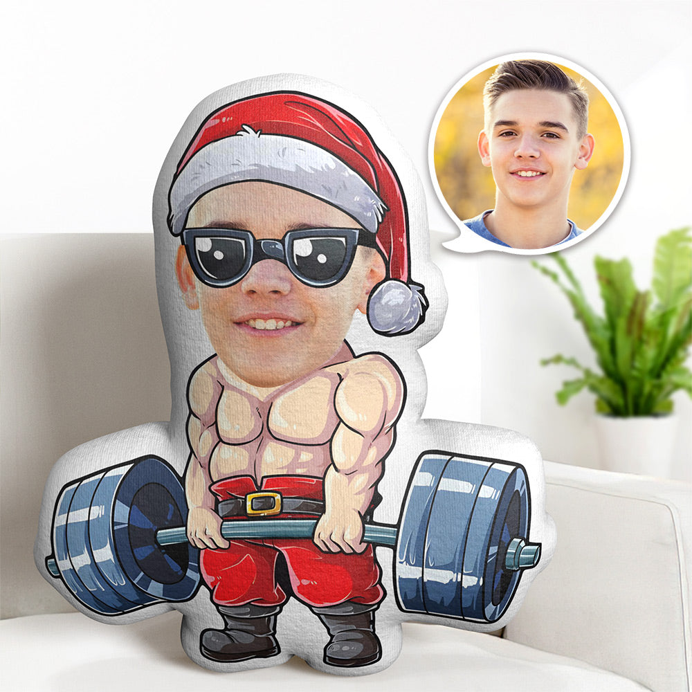 Christmas Present Ideas Custom Face Pillow Personalised Photo Pillow  Abdominal Muscle Male MiniMe Pillow Gifts for Christmas - MyFaceBoxer