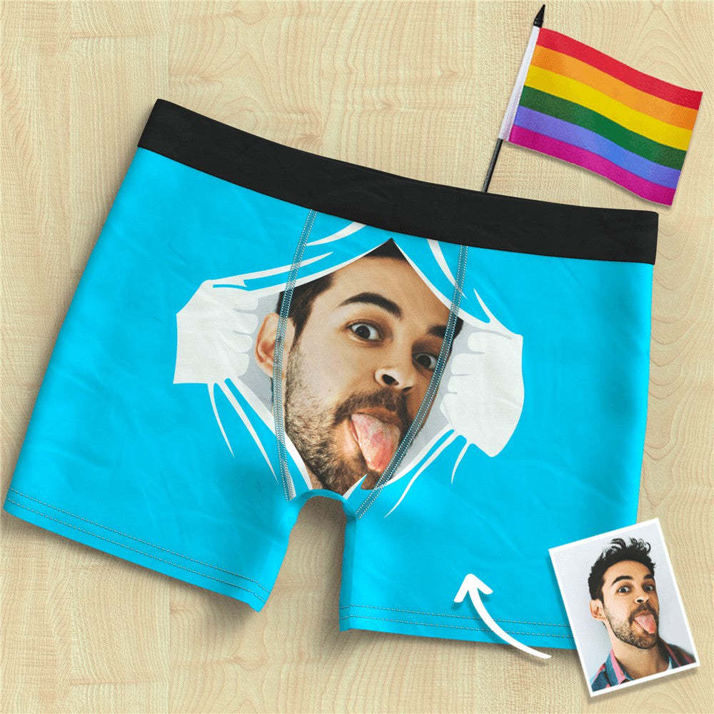 Men's Face On Tearing Boxer Shorts For Men - MyFaceBoxer