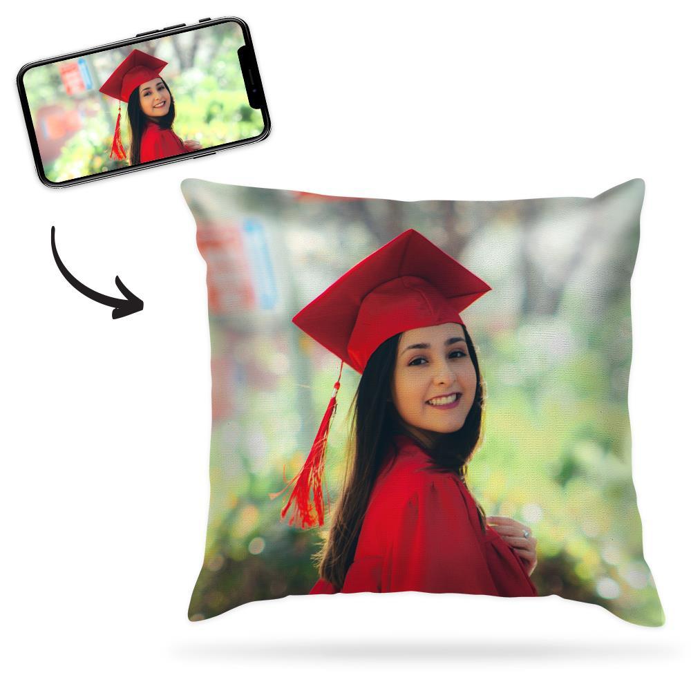 Custom Graduation Photo Throw Pillow Case	 - MyFaceBoxer