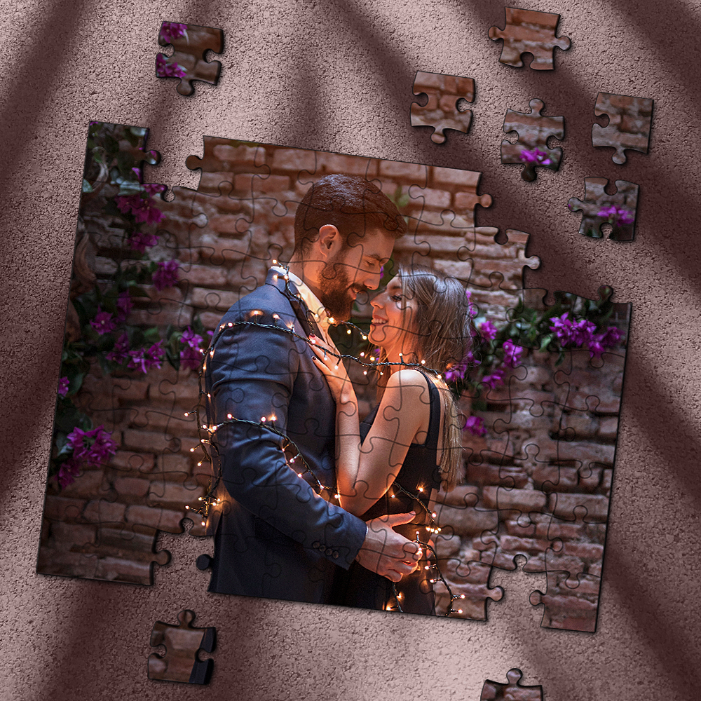 Custom Photo Jigsaw Puzzles 35-1000 pieces Wedding Gift - MyFaceBoxer