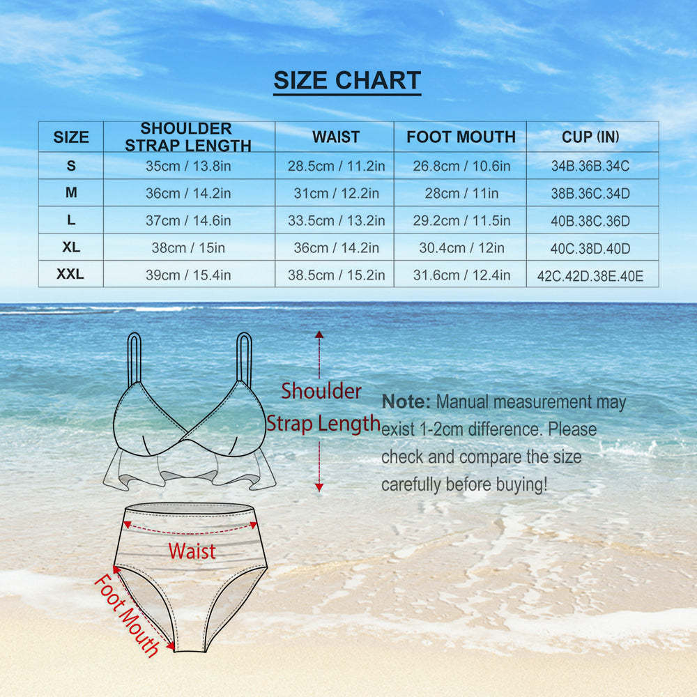 Custom Face Bikini Set Personalization Face Swimsuit Zebra Print Funny Gift for Her - MyFaceBoxer